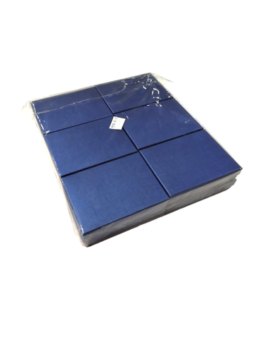 [010964] 深蓝色天地盖盒Cajita Joyería Azul 12.5X16.5X2.8cm 12Uds/Paq