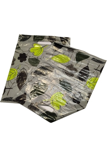 [0101086] Bolsa de Plástico Asa Troquelada 50x60cm Hojas 100 /Pq 5Pq/caja