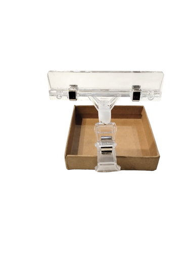 [014561] 小号塑料价格夹 Pinza Porta Precio Transparente 