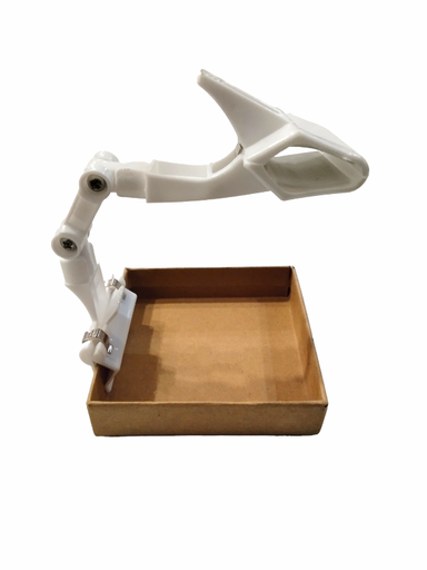 [014565] 白色塑料价格夹 可调。 Pinza Precio de Plastico Color Blanco Regulable
